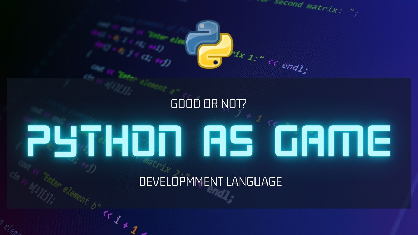 Is python good for game development