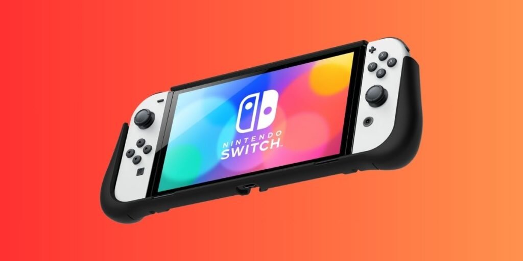 The hybrid Nintendo Switch OLED can be played docked or portable and has a bigger, brighter display, better speakers, and longer battery life